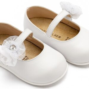 Παπούτσι μπαλαρίνα Βάπτισης κορίτσι BABYWALKER