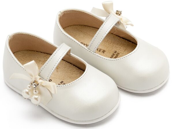 Παπούτσι μπαλαρίνα βάπτισης κορίτσι BABYWALKER